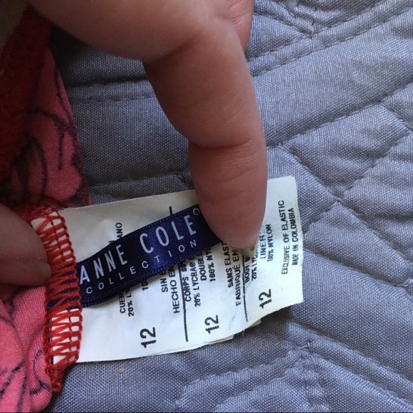 👙Anne Cole Collection red rose tankini size 12 - Picture 3 of 4